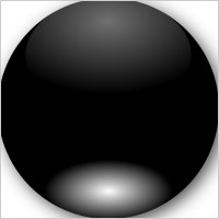 Mi Brami Round Black Crystal Button clip art