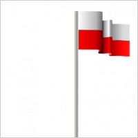 Michaelin Flag Poland Wind clip art