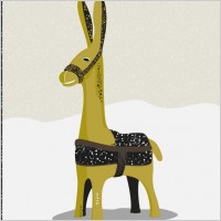 Milky way donkey vector freebie 