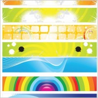 Modern Abstract Banner Vector Set