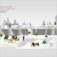 modern business city template layered