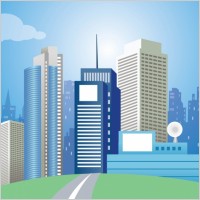 Modern City Vector Art