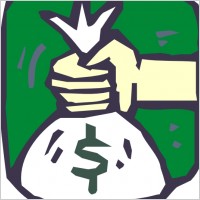 Money Bag Icon clip art