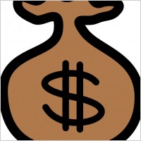 Money Bag Icon clip art