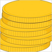 Money Stack Of Coins clip art