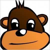 Monkey Head clip art