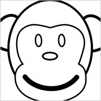 Monkey Line Art