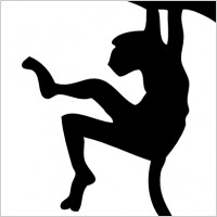 Monkey Silhouette clip art