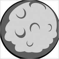 Moon clip art
