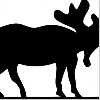 Moose Sihouette clip art