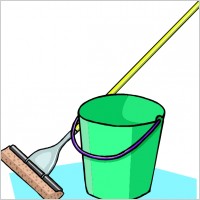 Mop And Bucket clip art