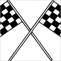 Motor Racing Flags clip art