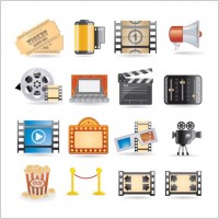 movie icon vector 4