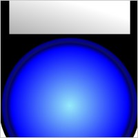 Mp3 Player Blue Light clip art