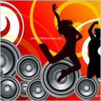 Music Background Vector