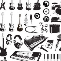 Music Instruments Vector Graphics