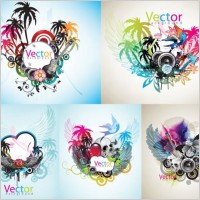 music theme vector the trend