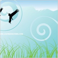 Nature background free vector