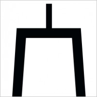 Nautical Symbol International Tower Beacon clip art