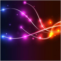 Neon Wave Vector Background