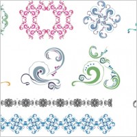 New free set: Colorful ornaments & patterns