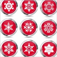 new snow icon vector