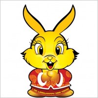 new year rabbit vector original
