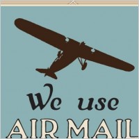 NixVex We Use Air Mail Free Vector