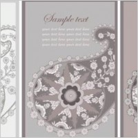 nostalgic rustic decoration background card vector 1