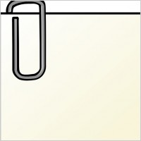 Note With Paperclip clip art