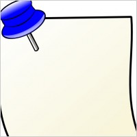 Note With Pin clip art