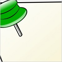 Note With Pin clip art