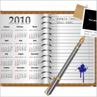 notepad vector