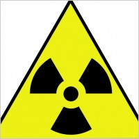 Nuclear Zone Warning Sign clip art