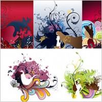 Number of women with the trend of the pattern vector material