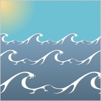 Cartoon Sea Waves