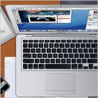 Office desk from above