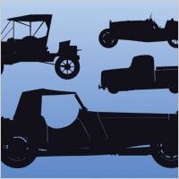 Old Car Silhouettes
