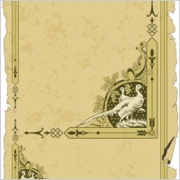 old classic pattern with border 03 vector