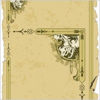 old classic pattern with border 04 vector