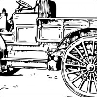 Old Light Truck clip art