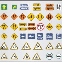 old traffic signs icon 02 vector