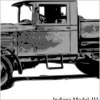 Old Truck Indana Model clip art