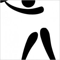 Olympic Sports Baseball Pictogram clip art