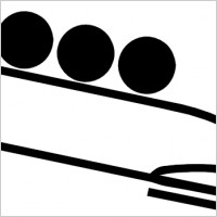 Olympic Sports Bobsleigh Pictogram clip art
