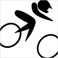 Olympic Sports Cycling Bmx Pictogram clip art