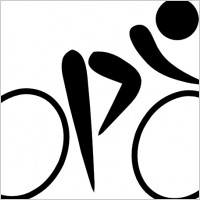 Olympic Sports Cycling Road Pictogram clip art