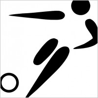 Olympic Sports Football Pictogram clip art