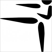Olympic Sports Karate Pictogram clip art