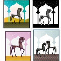 one thousand nights vector freebie